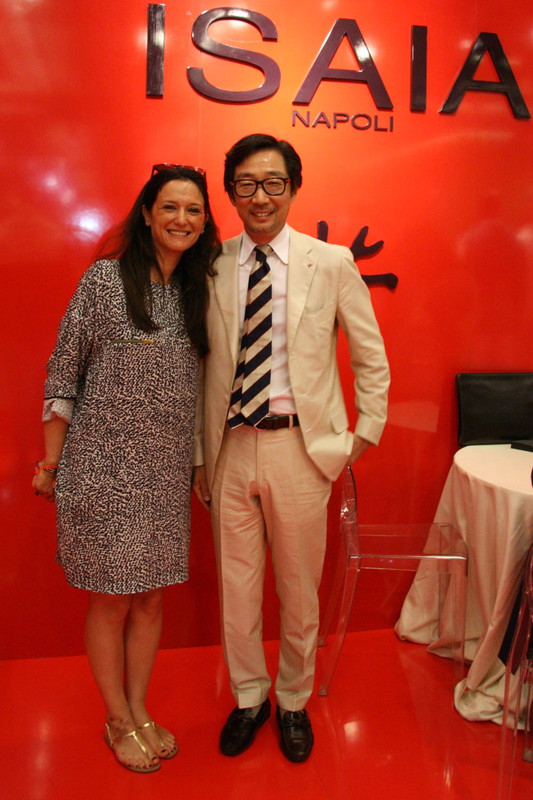 Isaia ソニア・パンコッティさんと代理店の藤枝さん